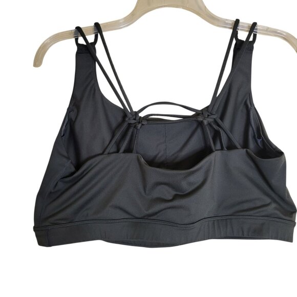 LIVI Active Strappy Back Sports Bra Size 28 Dark Olive Green - Picture 2 of 3